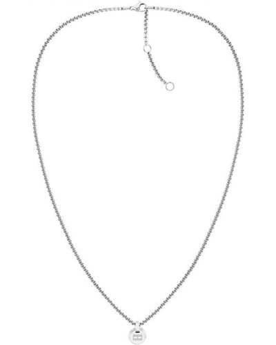Tommy Hilfiger Ladies Thj Layered Pendant Necklace 2780849 - Metallic
