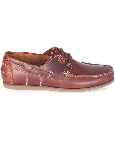Barbour Capstan Boat Shoes - Red