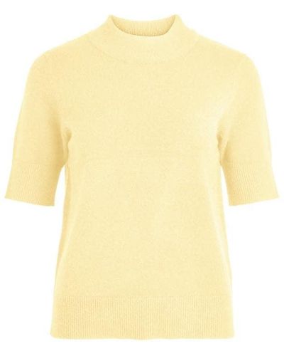 Vila Ril Crew Jumper - Yellow