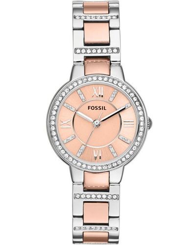 Fossil Virginia Stainless Steel Watch - Pink