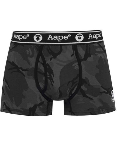 Aape 1 Pack Logo Trunks - Black