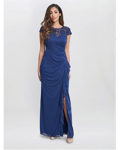 Gina Bacconi Cecilia Maxi Dress - Blue