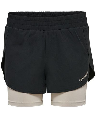 Hummel Track 2in1 Shorts - Black