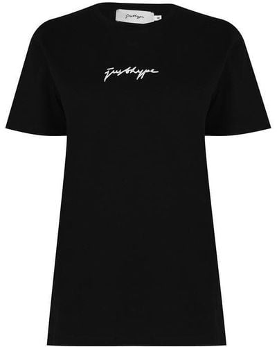Hype Scribble Logo T-shirt - Black