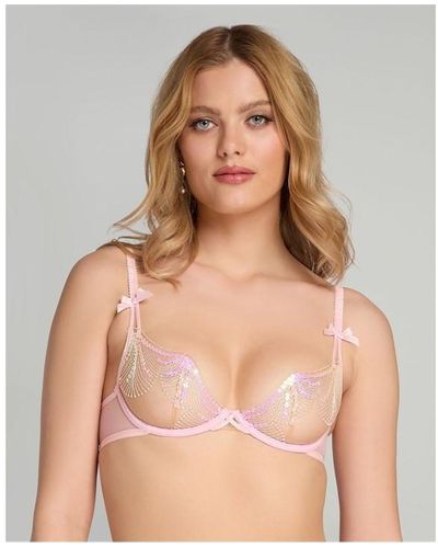 Agent Provocateur Quinny Demi Cup Underwired Bra - Natural