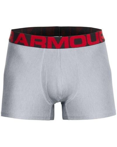 Under Armour Tech 3inch 2 Pack Boxers - Grey