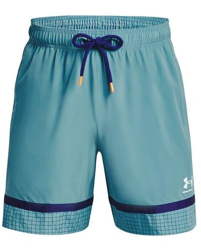 Under Armour S Acc Woven Shorts Blue S