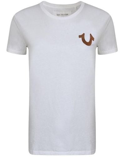 True Religion World Tour Logo T Shirt - White