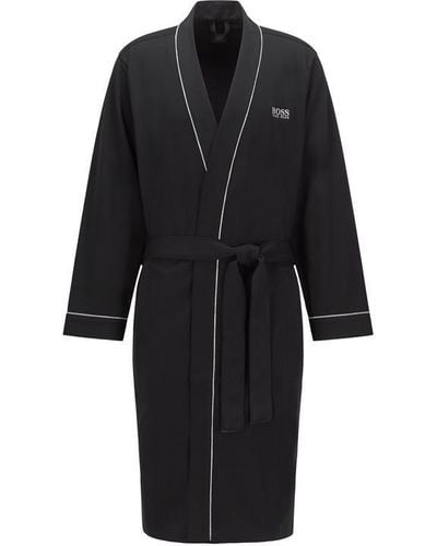 BOSS by HUGO BOSS Classic Kimono Robe - Black