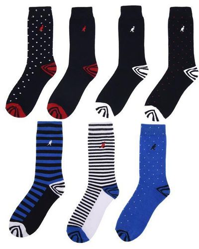 Kangol Formal Socks 7 Pack Ladies - Blue