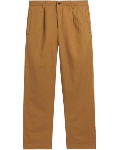 Ted Baker Kurr Pleated Tapered Trouser - Brown