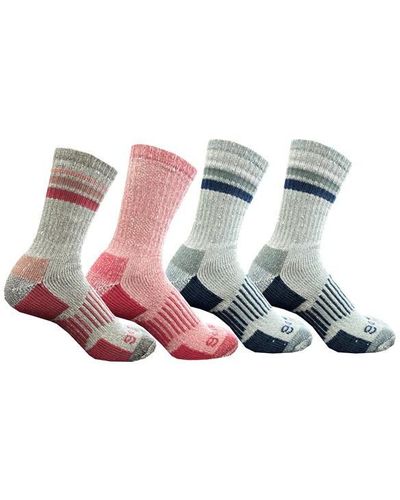 Gelert 4pk Crw Socks Ladies - Multicolour
