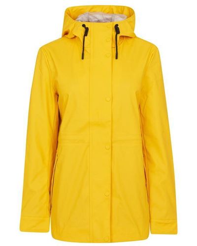 HUNTER Rubberised Rain Jacket - Yellow