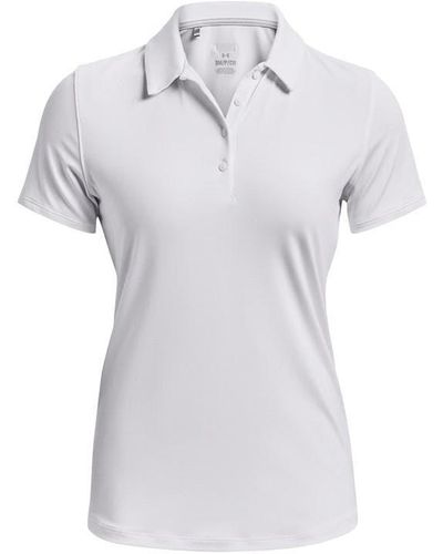 Under Armour Playoff Short Sleeve Polo - White