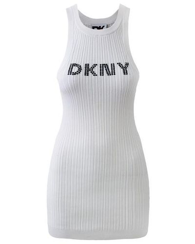 DKNY Knit Dress Ld42 - Grey