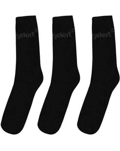 Gelert 3 Pk Thermal Socks - Black