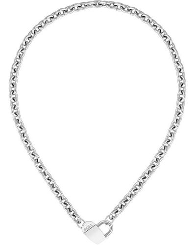 BOSS Ladies Dinya Stainless Steel Necklace - Metallic