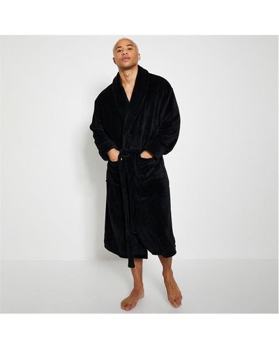 I Saw It First Belted Dressing Gown - Black