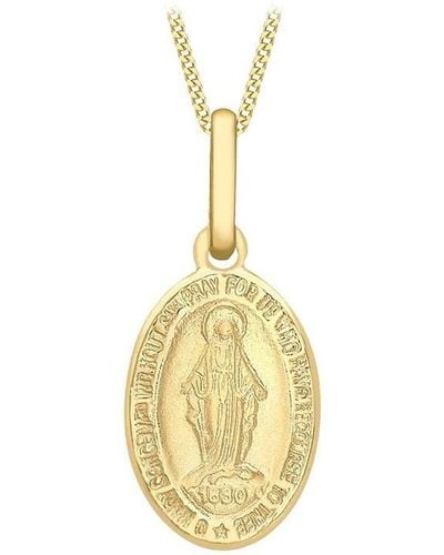 Be You 9ct 'holy Mary' Necklace - Metallic