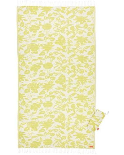 Joules Fruity Floral Turkish Towels - Yellow