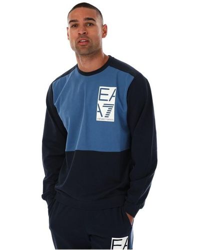 EA7 Colour Block Sweatshirt - Blue