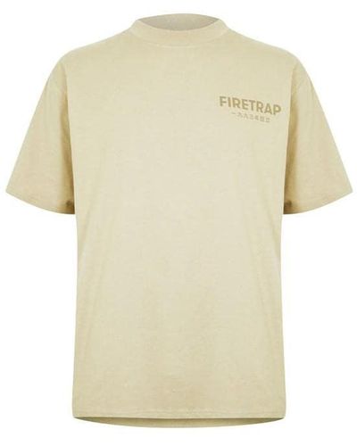 Firetrap Established T-shirt Sn33 - Yellow