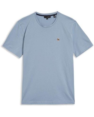 Ted Baker Oxford T Shirt - Blue