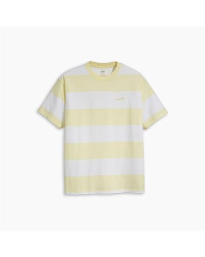 Levi's Cabana Stripe T Shirt - Yellow
