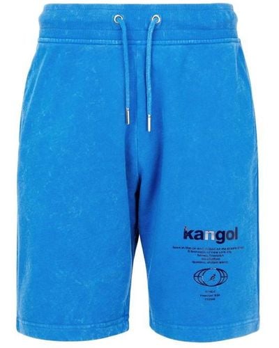 Kangol Washed Shorts - Blue