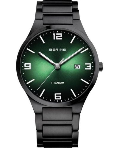 Bering Gents Titanium Watch 15240-728 - Green