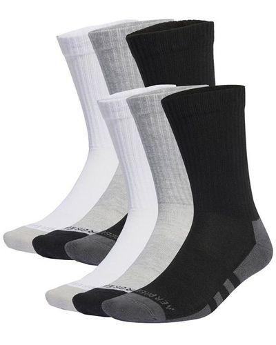 adidas Aeroready Crew 6 Pack Socks Ld00 - Black