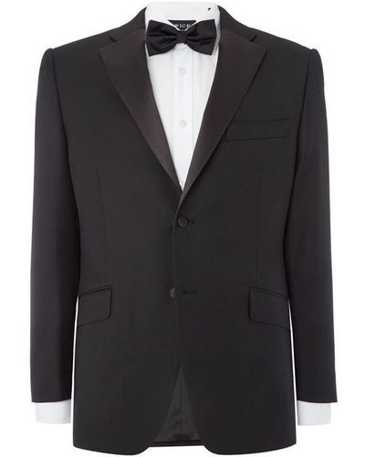 Howick Callaway Sb2 Notch Lapel Dinner Suit Jacket - Black