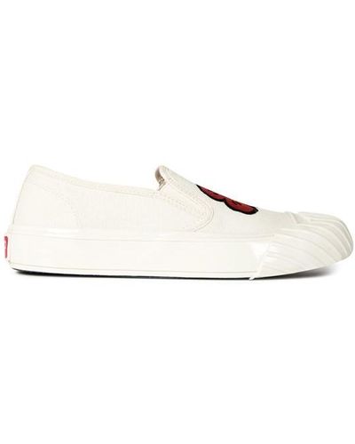 KENZO Flower Slip On Trainers - Natural