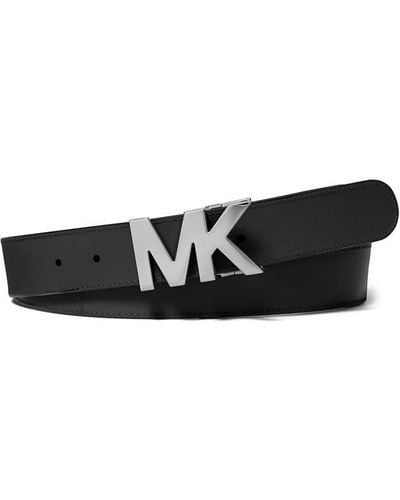 Michael Kors Mk Buckle Belt - Black