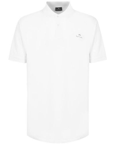 PS by Paul Smith Mercerised Polo Shirt - White