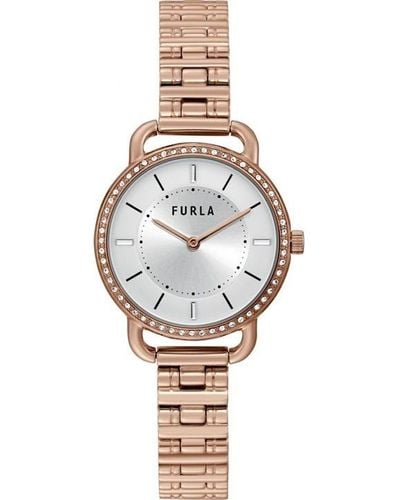 Furla Ladies New Sleek Rose Watch Ww00021015l3 - Metallic