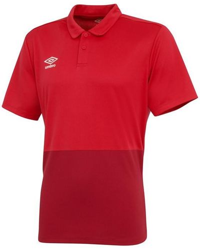 Umbro Poly Polo Shirt - Red