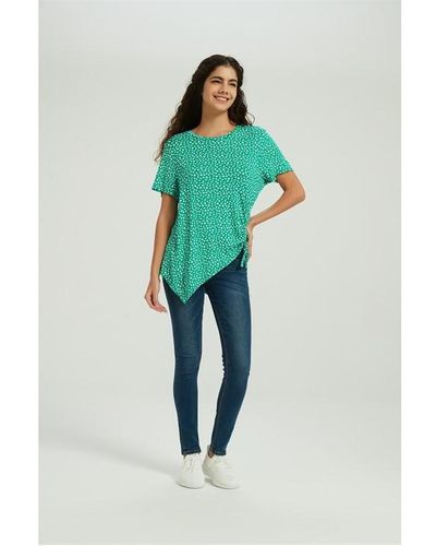Be You Ruched Side Top - Green