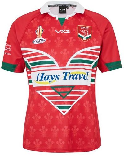 Vx-3 Wales Rugy League World Cup Home Jersey - Red