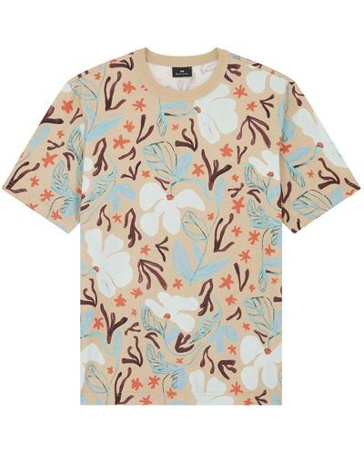 PS by Paul Smith Ps Floral Shirt Sn32 - Brown