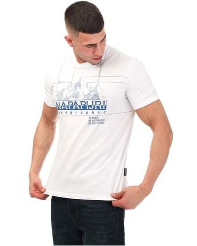Napapijri S Frame Crew T-shirt - White