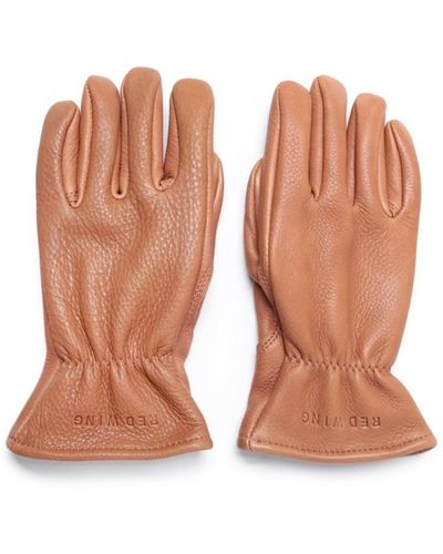 Red Wing Lined Leather Gloves - Brown