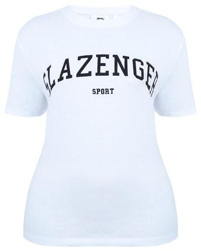 Slazenger 1881 Large Logo Tee - White