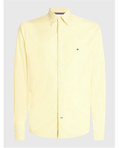 Tommy Hilfiger Oxford Stripe Regular Fit Shirt - Yellow
