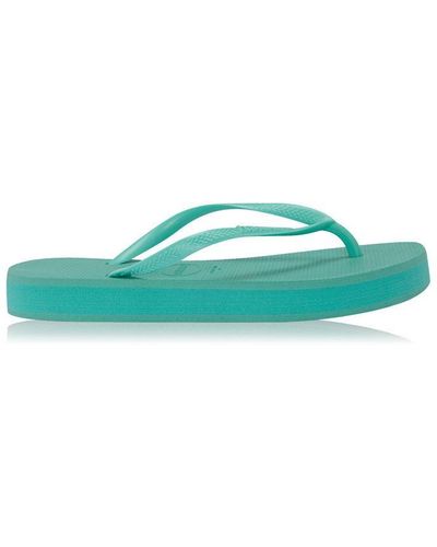 Havaianas Slim Flatform Sandals - Green