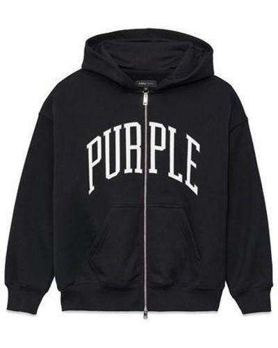 Purple Brand Pur. Logo Zip Hdy Sn44 - Black