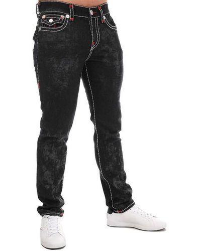 True Religion Rocco Super T Flap Jeans - Black