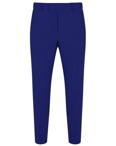 Without Prejudice Perrin Slim Fit Suit Trousers - Blue