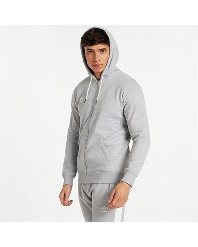 Umbro Zip Through Hoodie - Grey