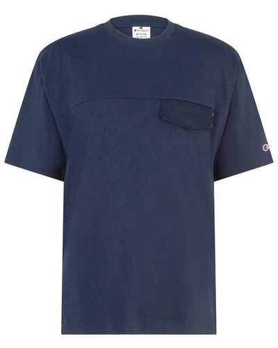 Champion Twill Pocket T-shirt - Blue